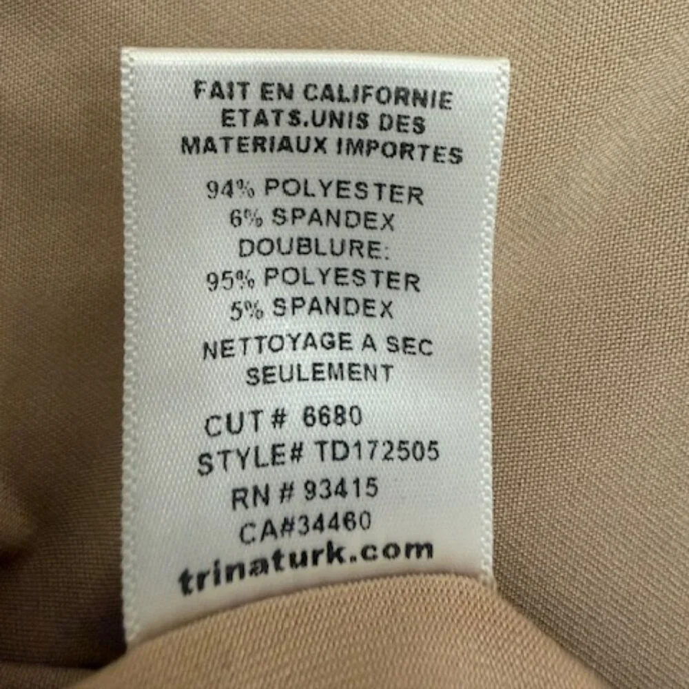 Trina Turk Halter Shift Dress Rainbow Psychedelic Wave Stripe Dress Size M - Picture 7 of 7